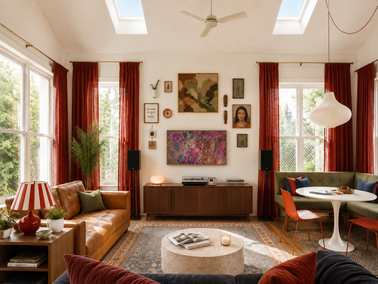 Colorful Eclectic Living Room