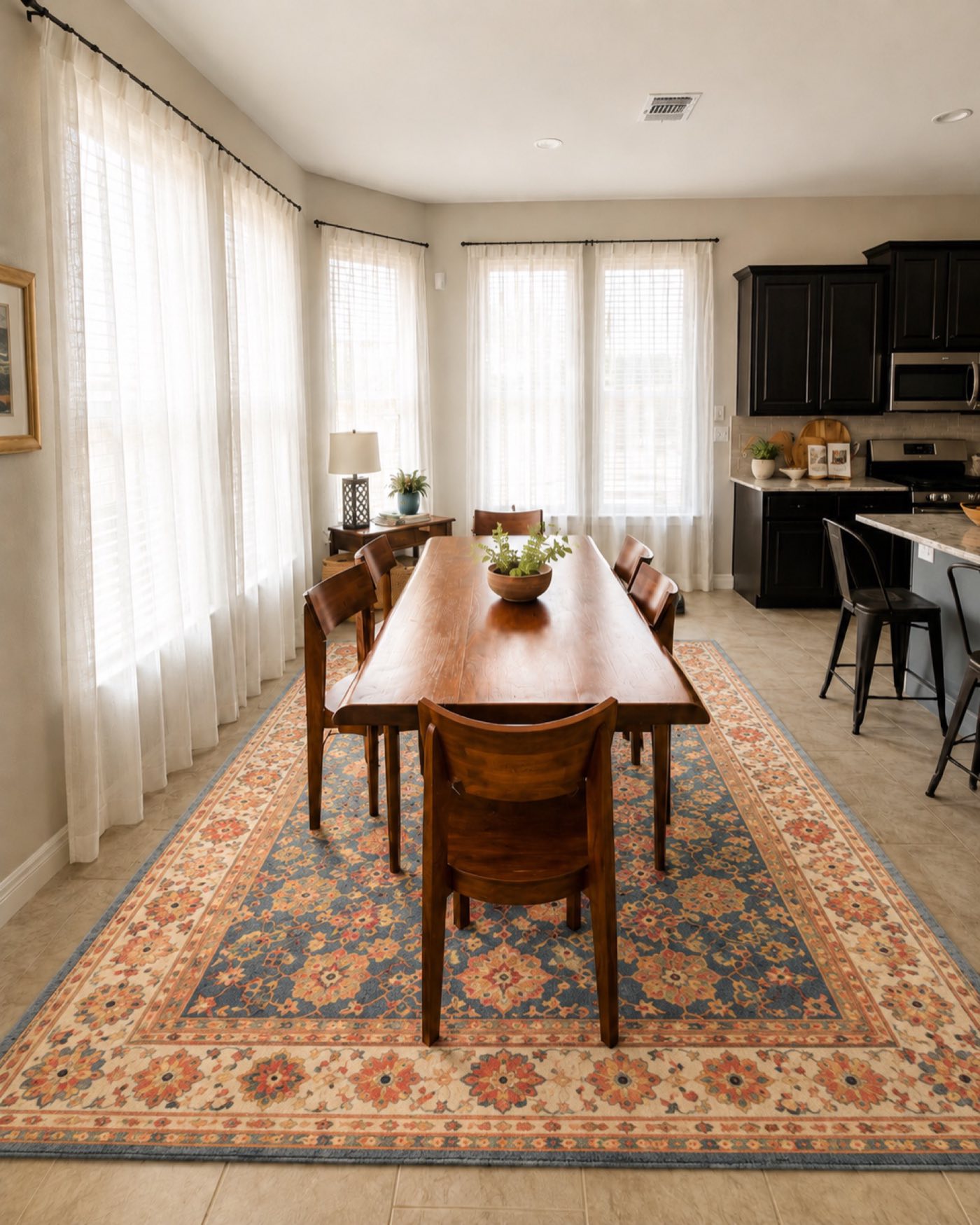 Persian Rug Dining Room