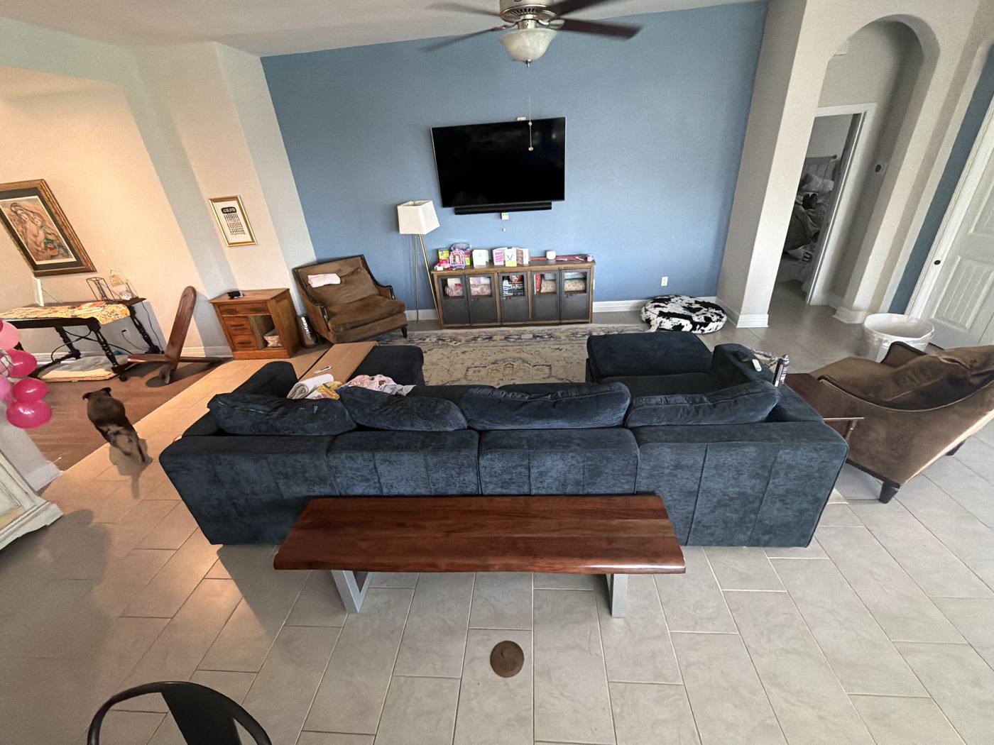 TV wall — Before